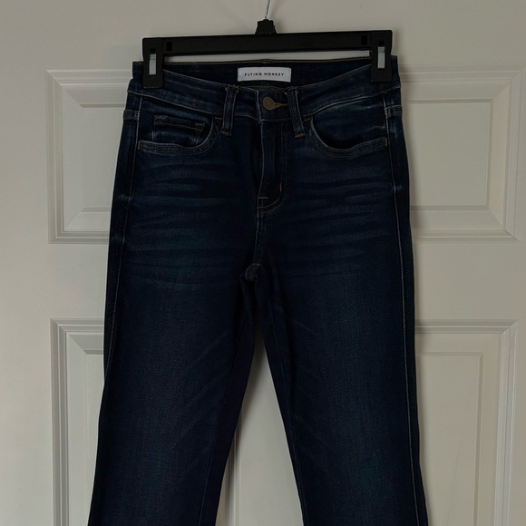 Flying Monkey Dark Indigo Flare Jeans - Picture 1 of 6